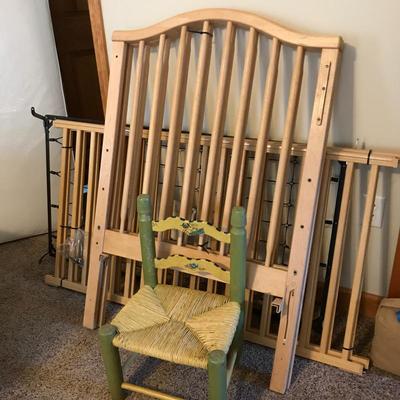 Lot 40 - Simmons Baby Crib and Chair  