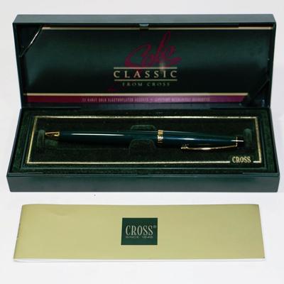CROSS Solo Classic Pen - 22k Gold plated New in Case - Vintage