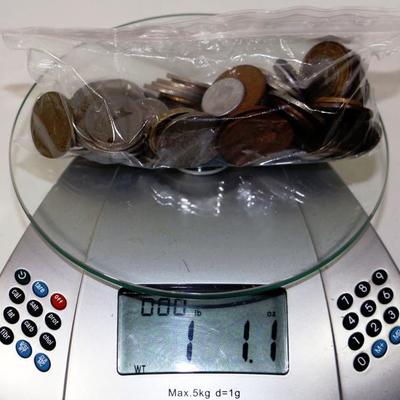 1 Lb. Bag of Old International Coins - lot #41017