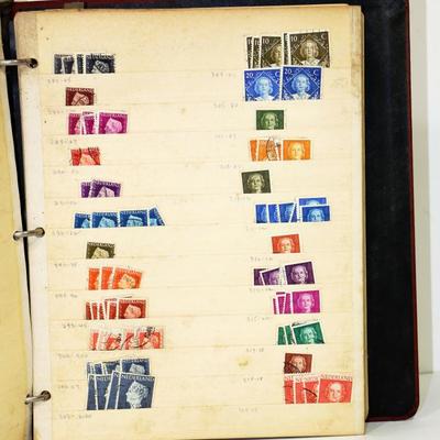Old Vintage Stamp Album with Stamps of NETHERLANDS & Europe #501-21