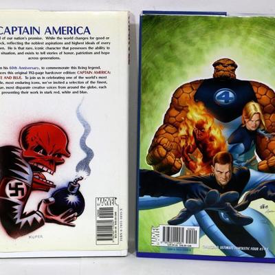 Captain America+Ultimate Fantastic Four - 2 Marvel HC Books Comics Novels