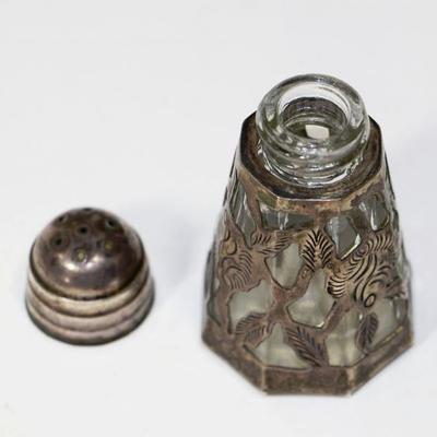 Salt & Pepper Shakers  Set - 0.925 Sterling Silver Overlay Mexico