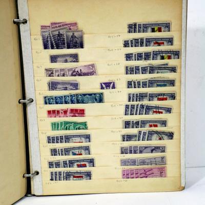 Old United States Stamps Collection in antique album #501-18
