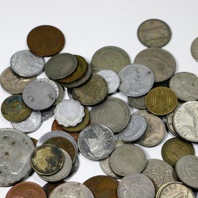 2 Lbs. Bag - Vintage International Coins Lot - lot# 41018
