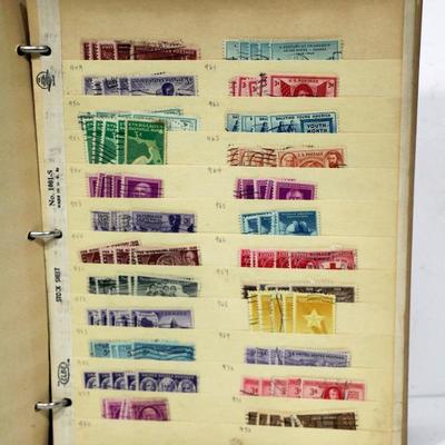 Old United States Stamps Collection in antique album #501-18