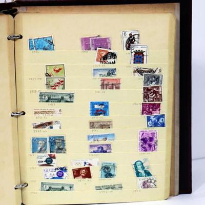 Old Vintage Stamp Album with Stamps of SPAIN #501-19