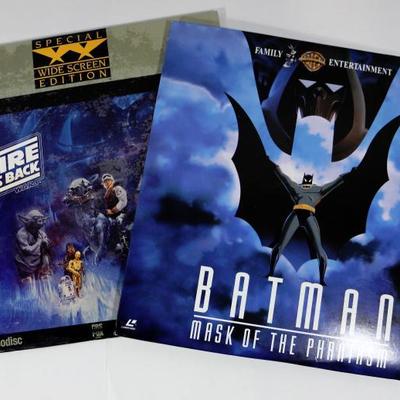Star Wars and Batman Movies on Laser Discs - Vintage