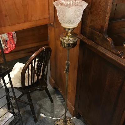 Lot 28-Custom Made Victorian Style Floor Lamp