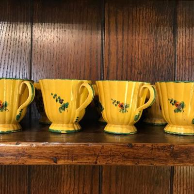 Lot 26-Set of Twelve Antique Italian Demitasse Cups