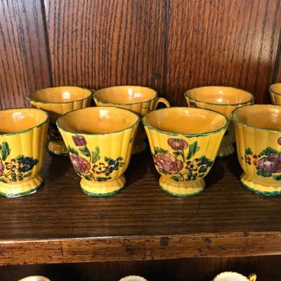 Lot 26-Set of Twelve Antique Italian Demitasse Cups