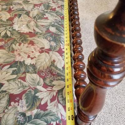 Vintage Queen Sized Wood Carved Bed Frame