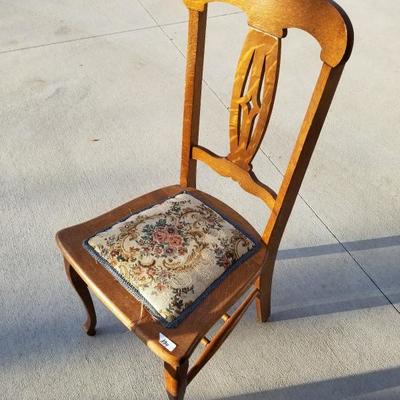 Vintage Padded Dining Chair #2