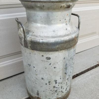 Vintage Aluminum Metal Milk Can