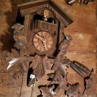 Vintage Black Forest Cuckoo Wall Clock