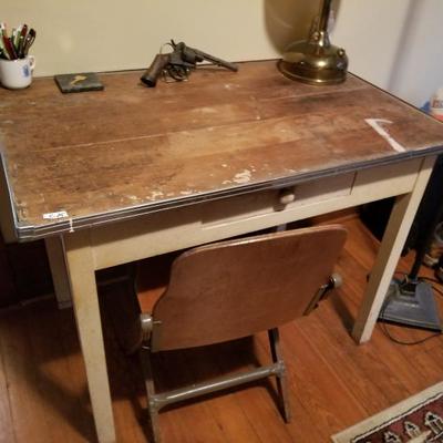 Vintage Single Drawer Desk Table