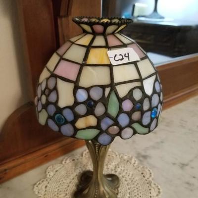 Small Stained Glass Table Lamp Light