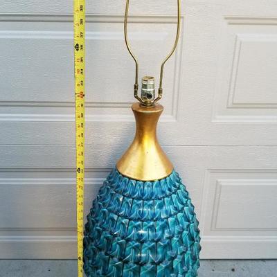Giant Blue Pineapple Regency Style Lamp