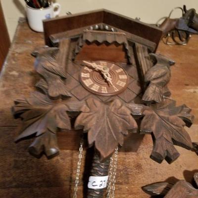 Vintage Black Forest Cuckoo Wall Clock