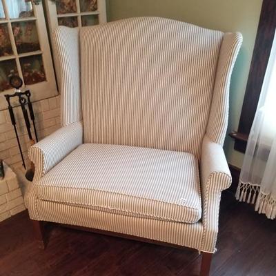 Large Colonial Style Highback Chair