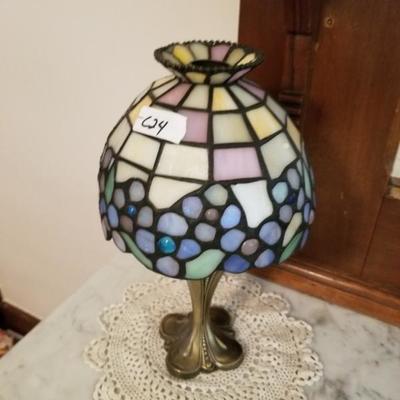 Small Stained Glass Table Lamp Light