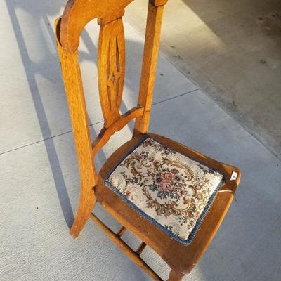 Vintage Padded Dining Chair #2