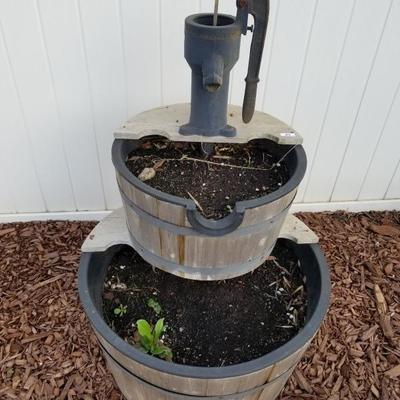 Double Tier Well Pump Planter