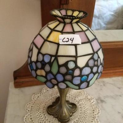 Small Stained Glass Table Lamp Light