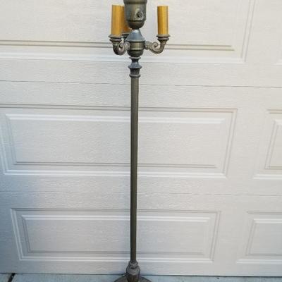Antique Triple Torche Standing Floor Lamp
