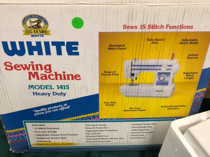 WHITE SEWING MACHINE heavy duty NIB