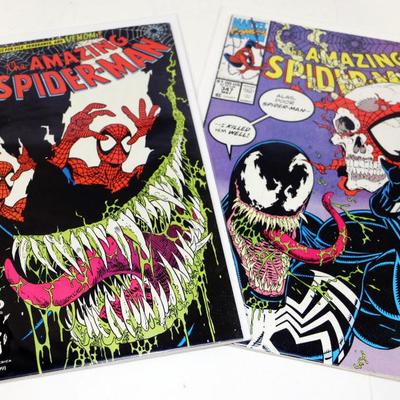 Amazing Spider-Man #346 #347 Venom - 2 Comics Lot #508-45