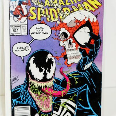 Amazing Spider-Man #346 #347 Venom - 2 Comics Lot #508-45