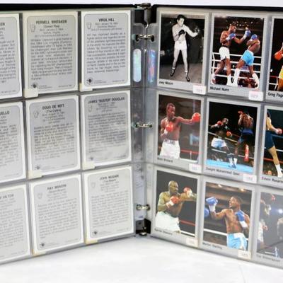 Vintage ALL WORLD BOXING Collector's Trading Cards Lot in Album #508-28