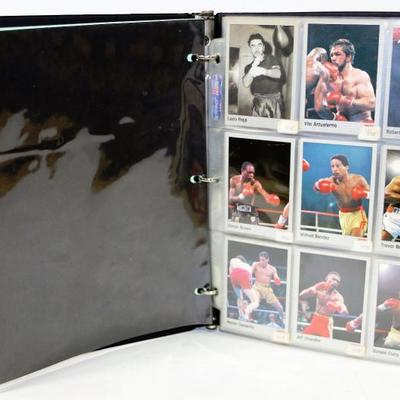 Vintage ALL WORLD BOXING Collector's Trading Cards Lot in Album #508-28