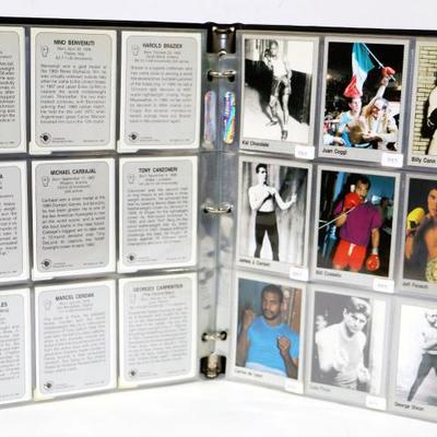 Vintage ALL WORLD BOXING Collector's Trading Cards Lot in Album #508-27