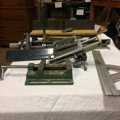 Lot - 134  Clamp,Miter Box and More