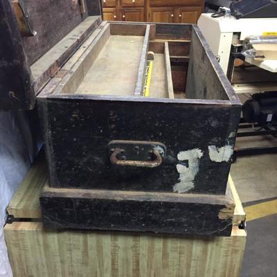 Lot - 204 Wooden Trunk With Key