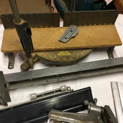 Lot - 134  Clamp,Miter Box and More