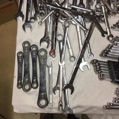 Lot - 161  Assortment Of Wrenches Standard and Metric