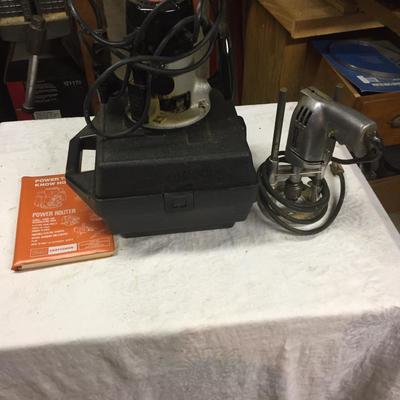 Lot - 67  Craftsman Router and Porter Cable Drill 