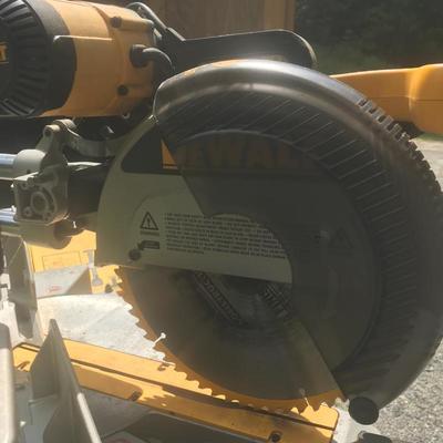 Lot 12 - DeWalt 12” Sliding Compound Miter Saw on Stand