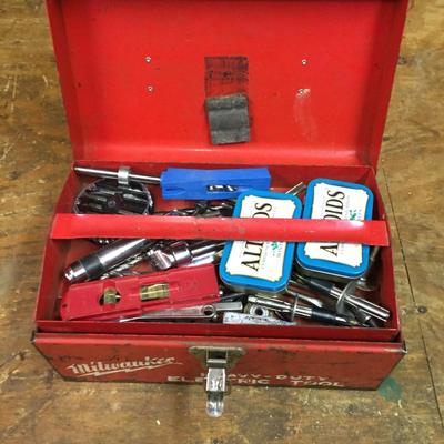 Lot 42- Toolbox with Drill and more