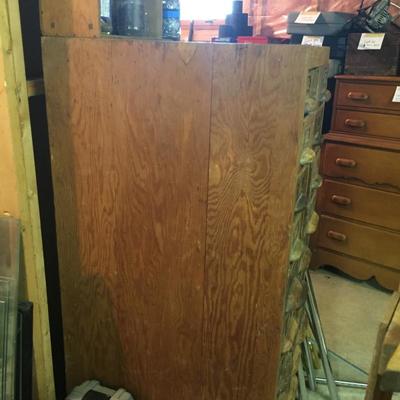 Lot - 87. Antique 20 Drawer Cabinet with Contents 
