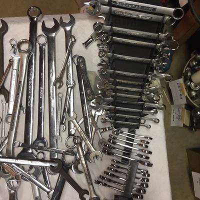 Lot - 161  Assortment Of Wrenches Standard and Metric