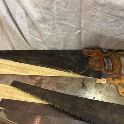 Lot - 206  Assortment of Hand Saws