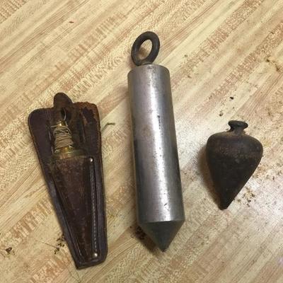 Lot 15- Chalk Line, Plumb Bobs and More 