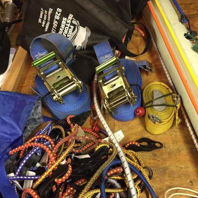 Lot 27-  Bungees, Straps And Zip Ties