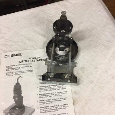 Lot - 93  Rotary Tool and Router Attachment 