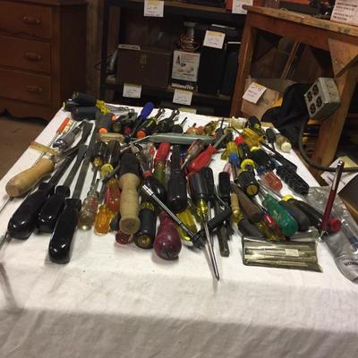 Lot - 159  Large Assortment of Screwdrivers and Nut Drivers