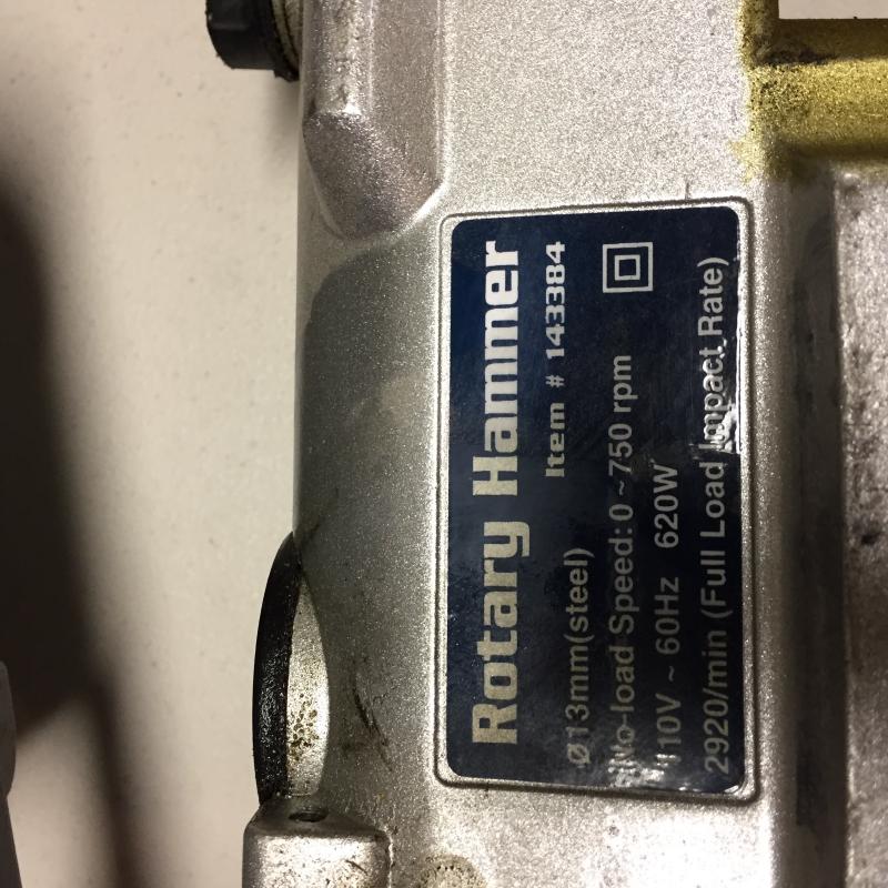 Lot 60 Northern Tool Rotary Hammer