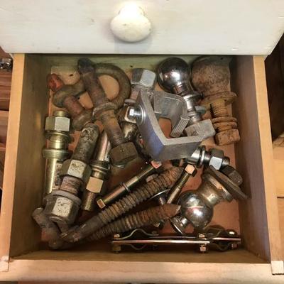 Lot 26- Cabinets, Contents and Oil Cans